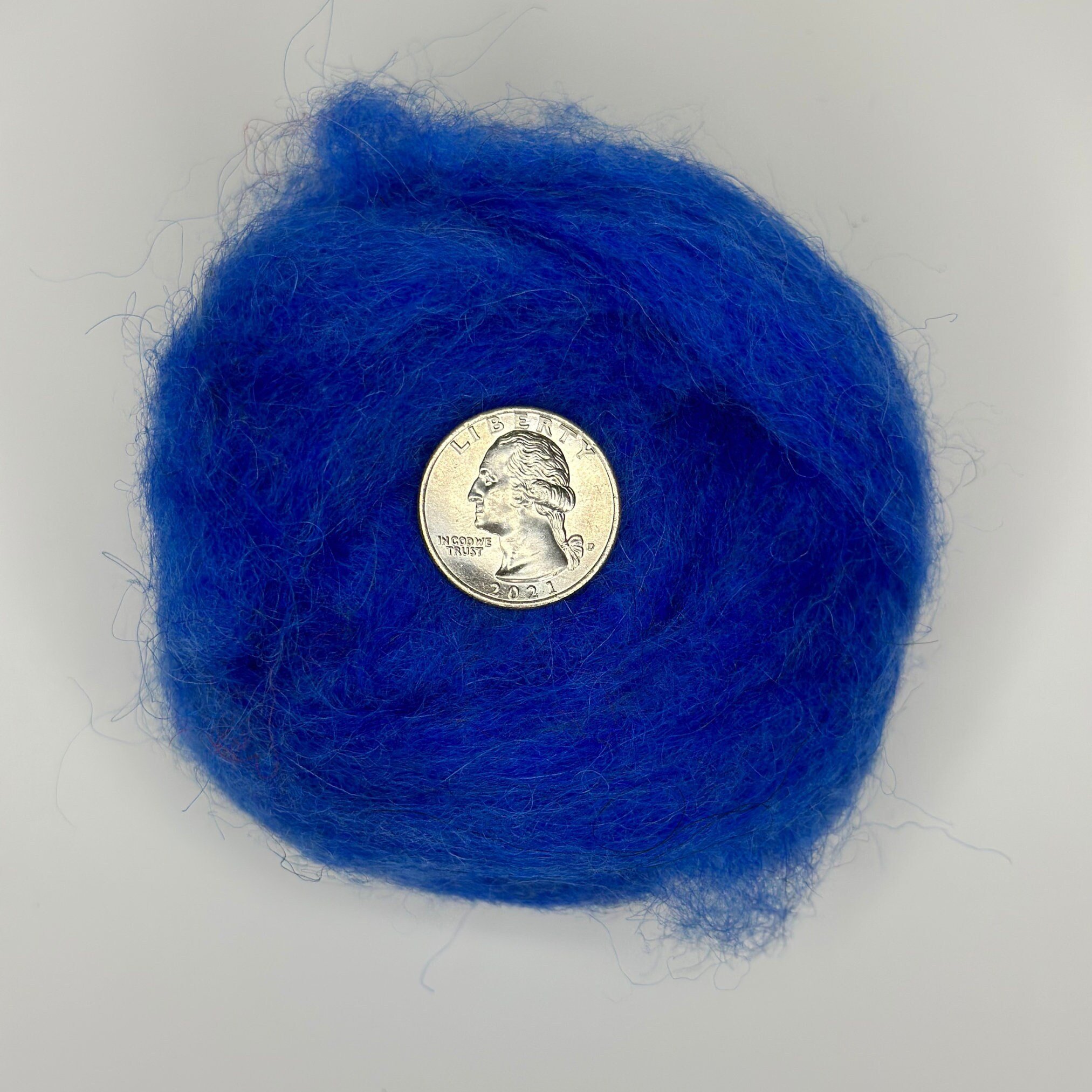 Icelandic Wool Roving Ball - Sky Blue - Image 3