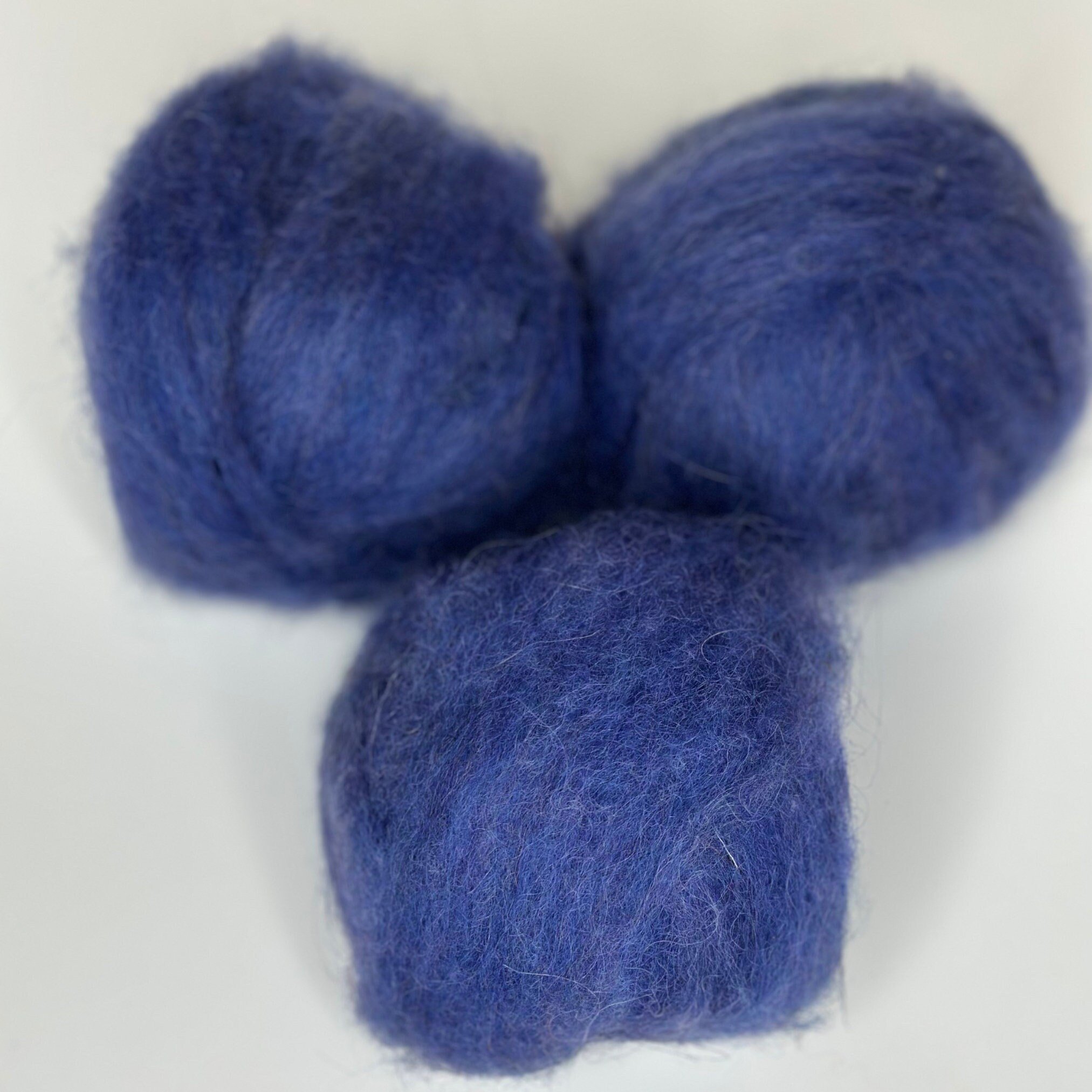 Icelandic Wool Roving Ball - Periwinkle - Image 2