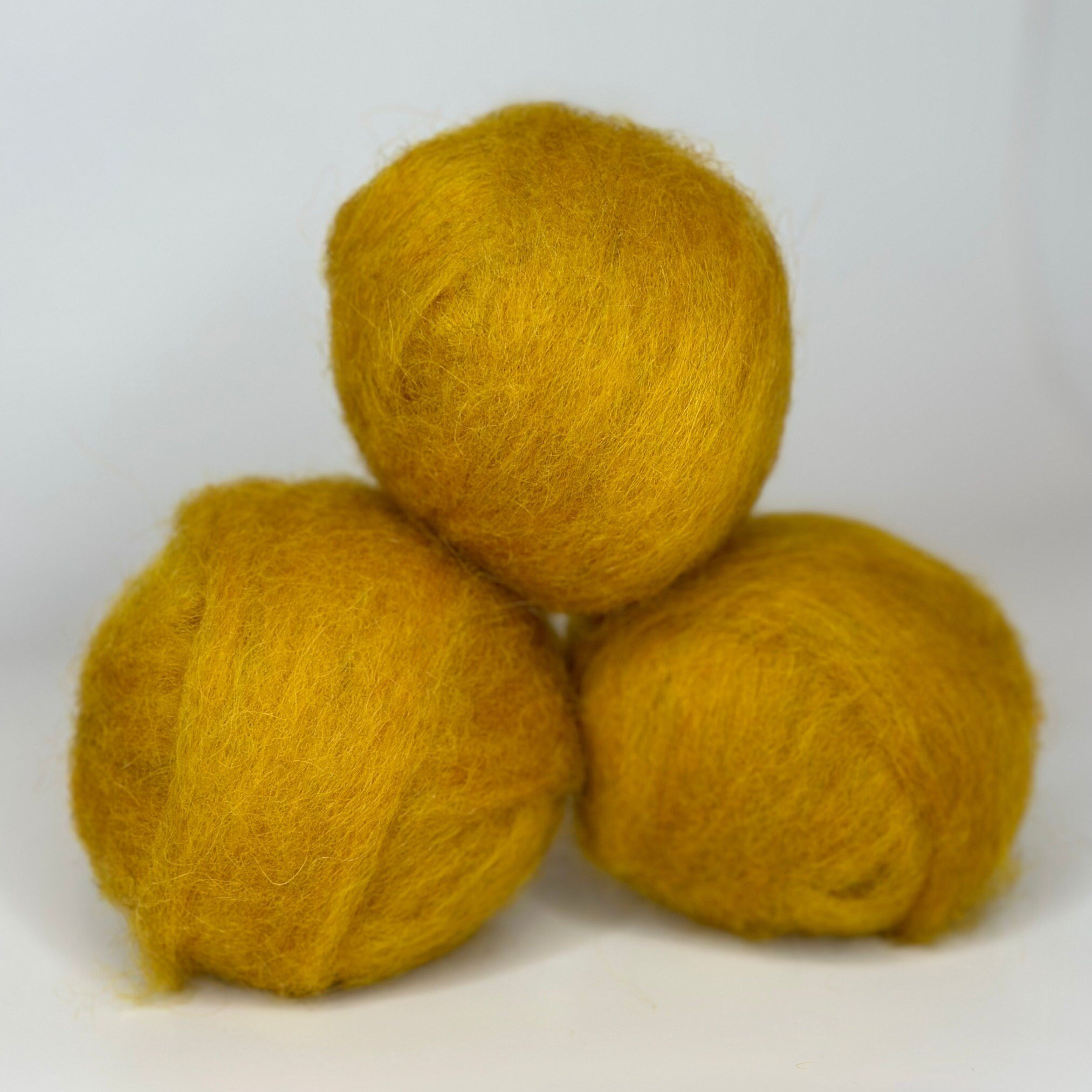 Icelandic Wool Roving Ball - Sunshine Yellow