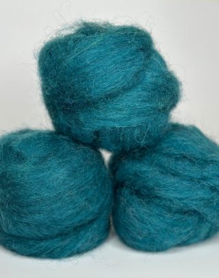 Icelandic Wool Roving Ball - Teal