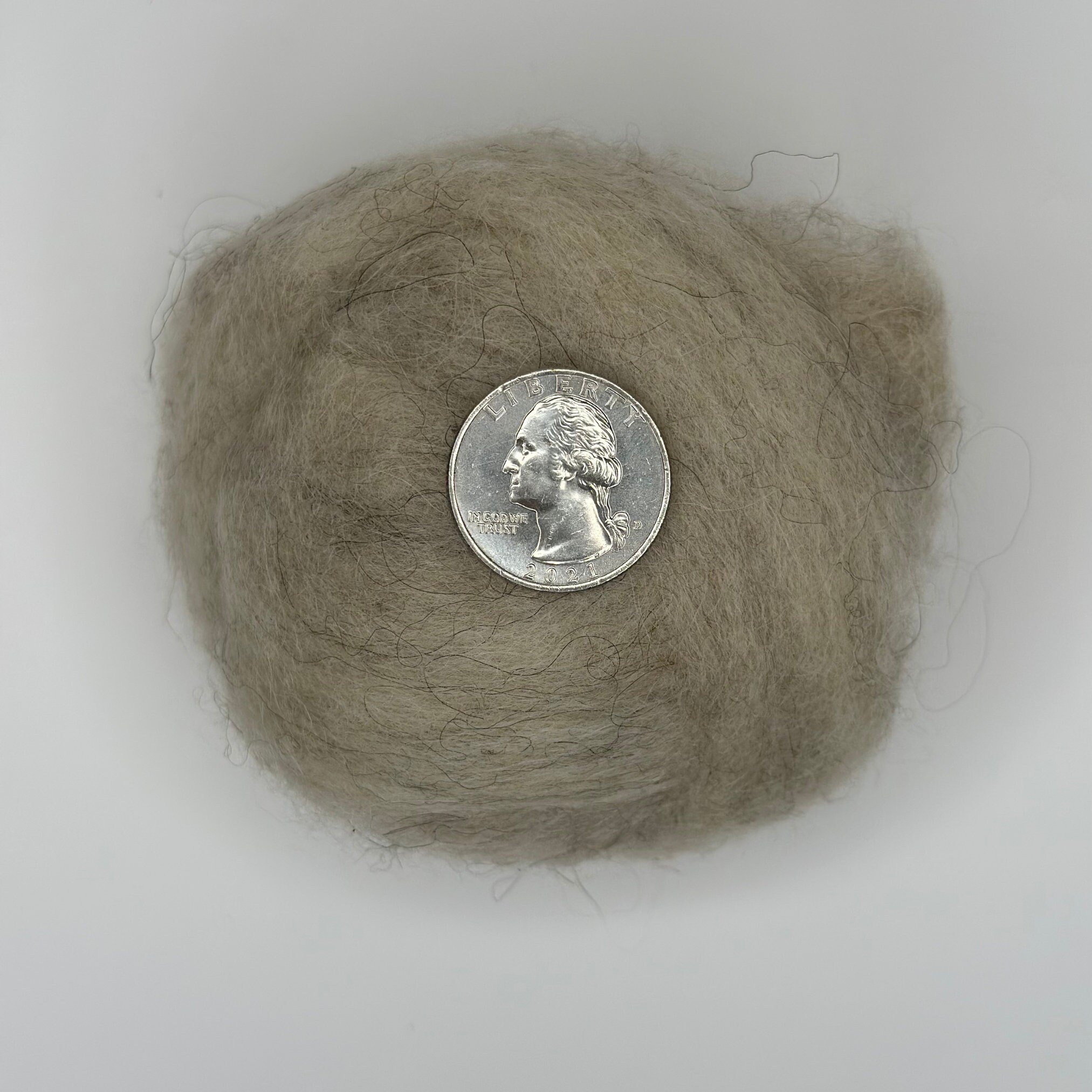Icelandic Wool Roving Ball - Natural Cream - Image 3