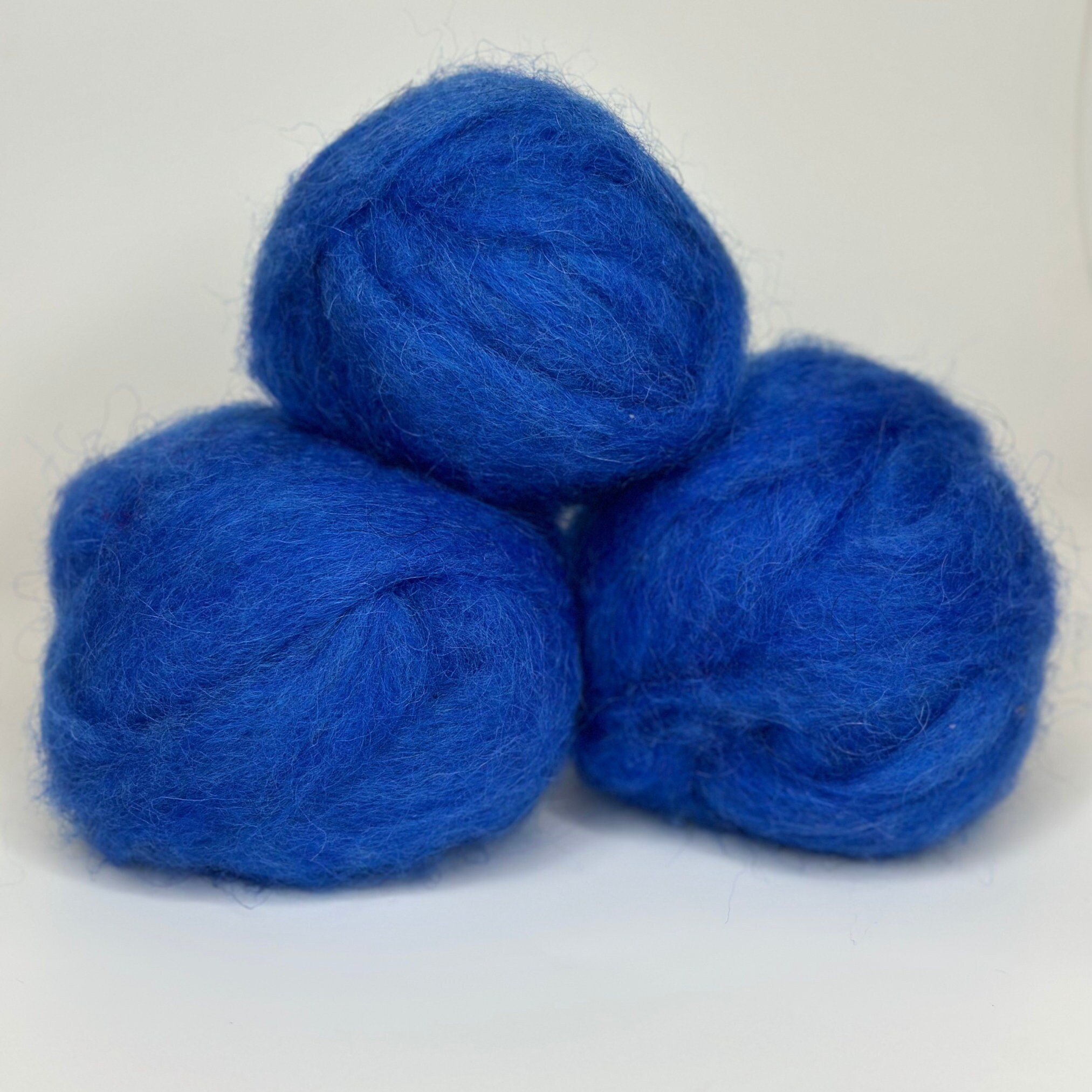 Icelandic Wool Roving Ball - Sky Blue