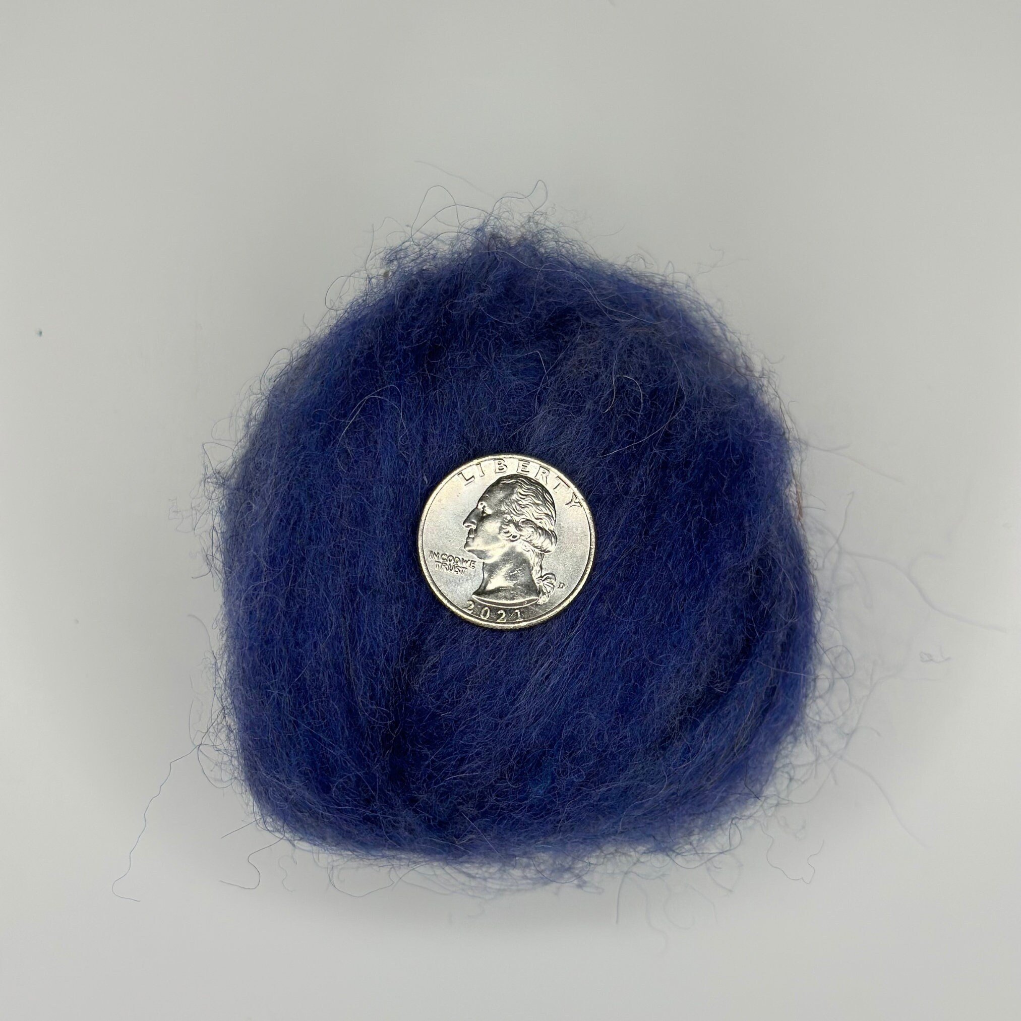 Icelandic Wool Roving Ball - Periwinkle - Image 3