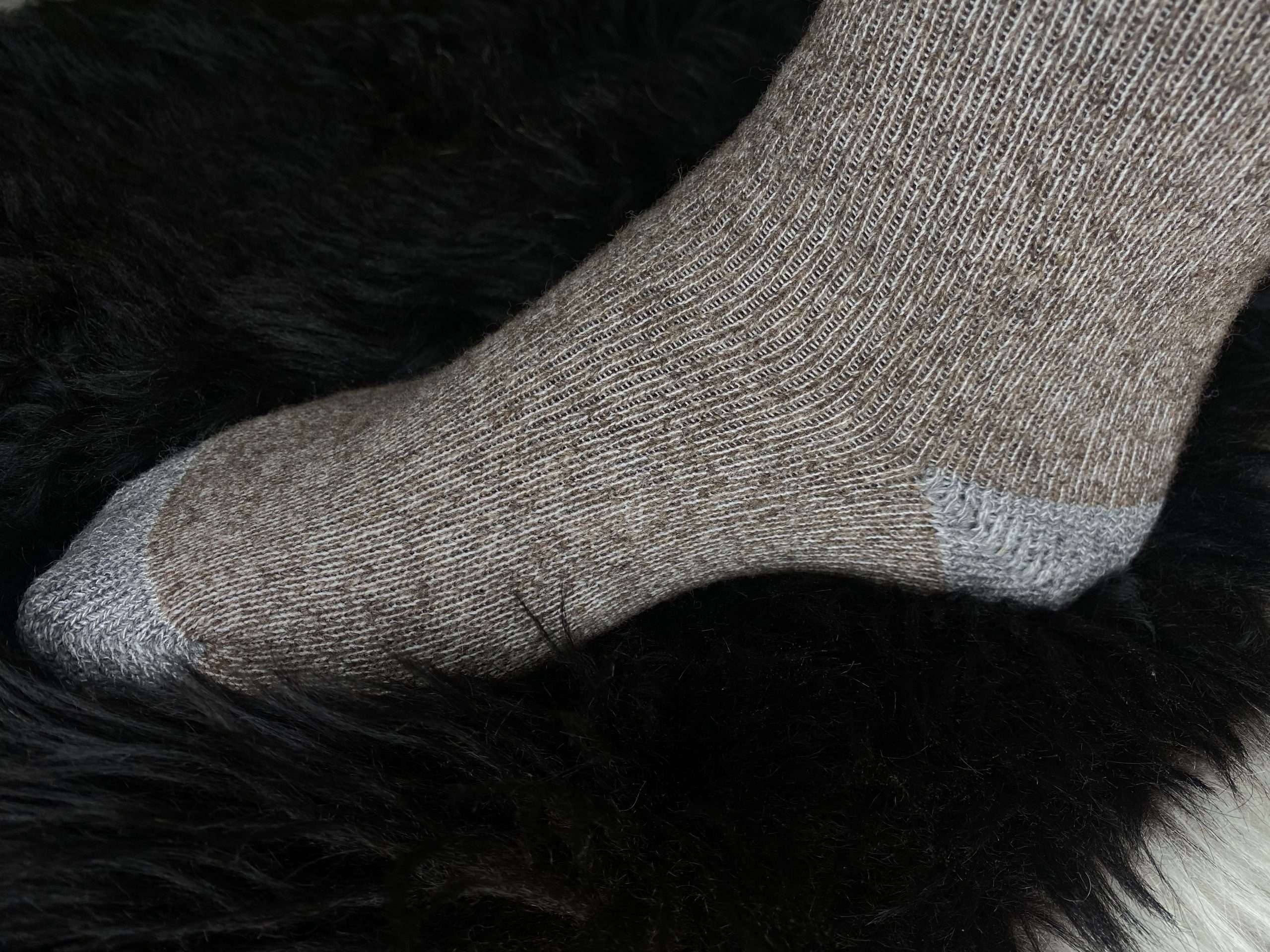 Icelandic and Alpaca Wool Blended Socks - Image 7
