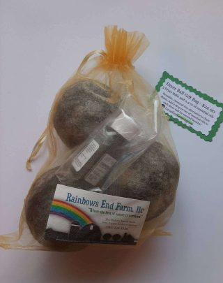 Wool dryer balls, Gift Bag, Lemongrass
