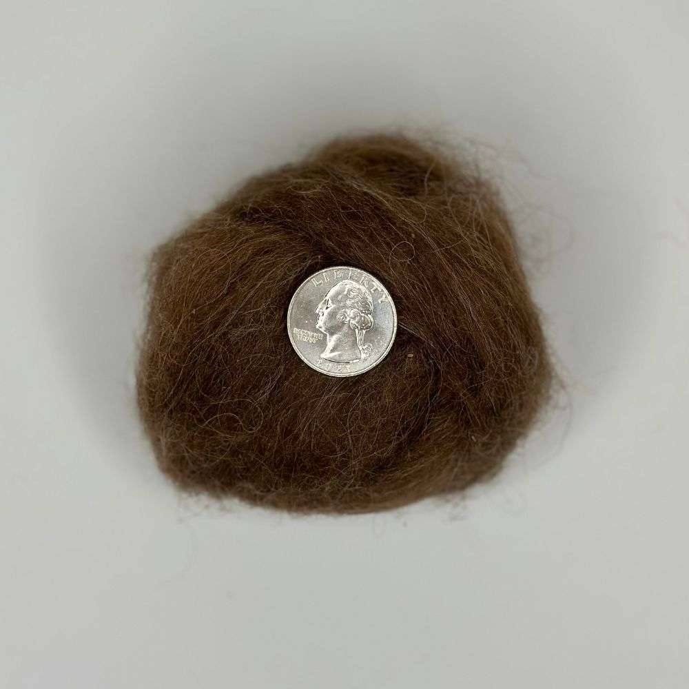 Icelandic Wool Roving - Natural Chestnut Brown 1oz - Telderer's ...