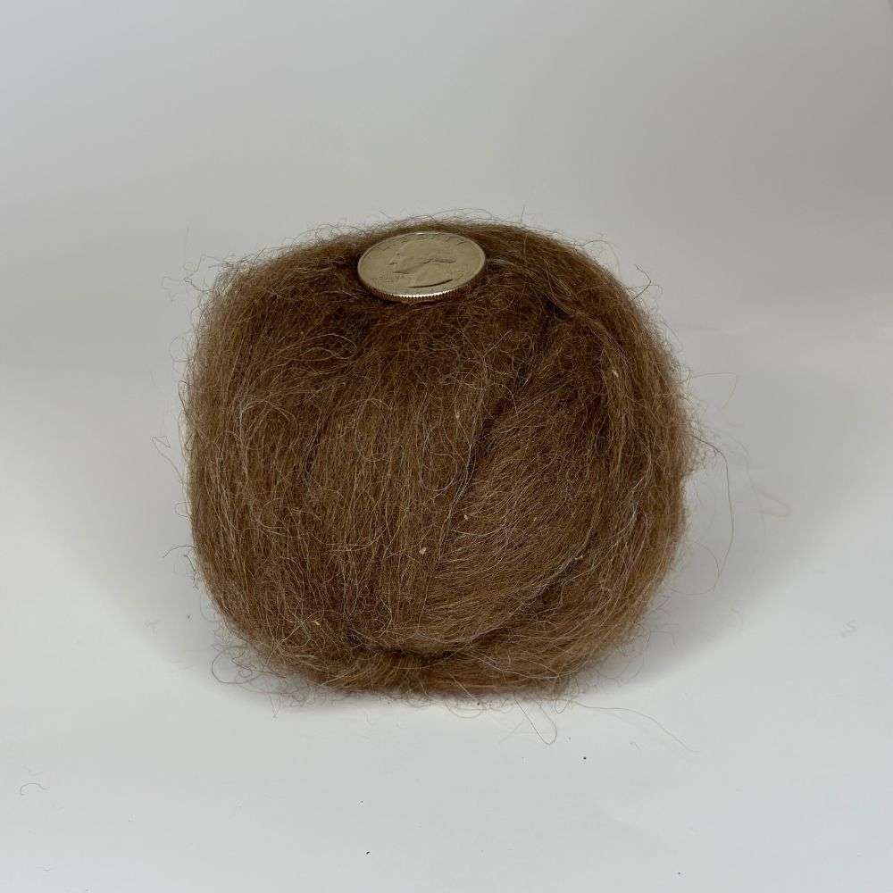 Icelandic Wool Roving - Natural Chestnut Brown 1oz - Telderer's ...