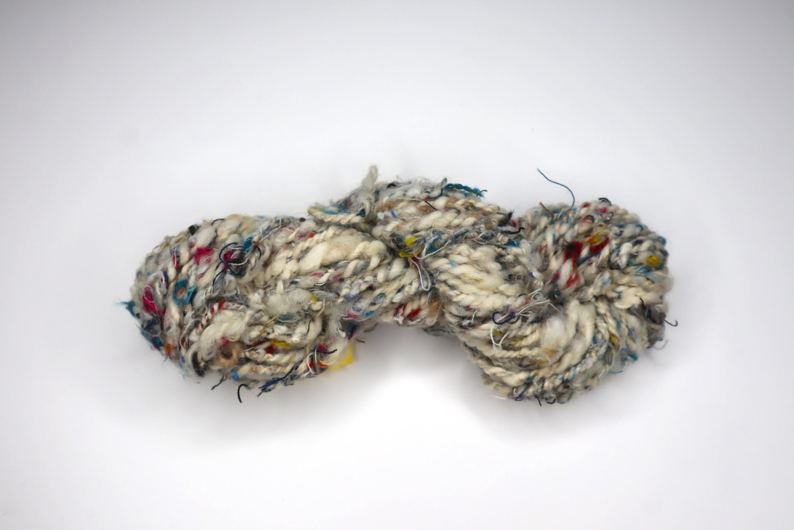Handspun and Hand Dyed Wool Art Yarn - This 'N That - Image 2