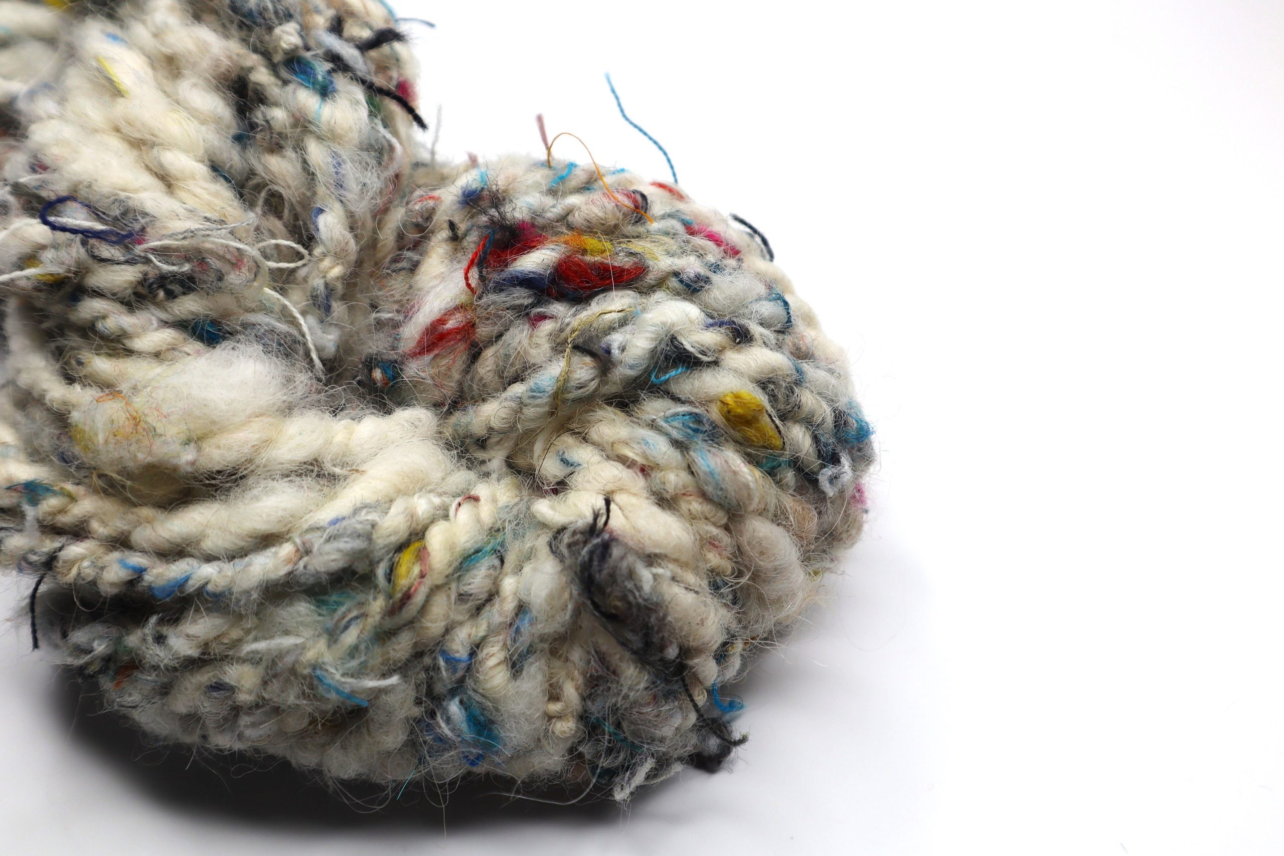 Handspun and Hand Dyed Wool Art Yarn - This 'N That - Image 3
