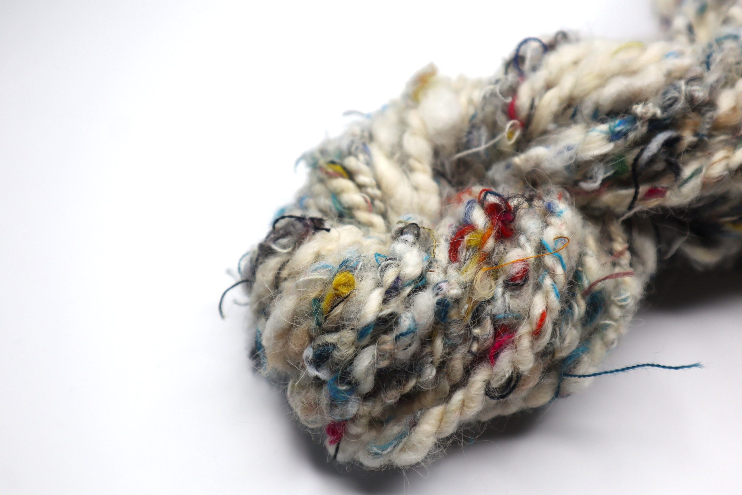 Handspun and Hand Dyed Wool Art Yarn - This 'N That