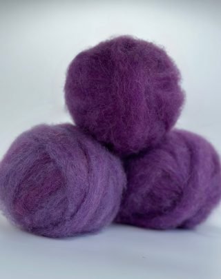 Icelandic Wool Roving Ball - Orchid