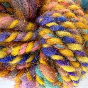 Pixie Sticks Yarn - Fun 2 Ply Yellow & Mixed Spring Colors for