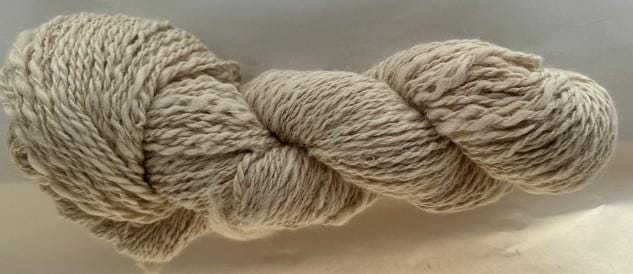 Ally Thin Icelandic Wool Boucle Yarn - Soft Off-White Blend of Icelandic Wool & Alpaca for Knit, Crochet, Fiber Art - Image 2