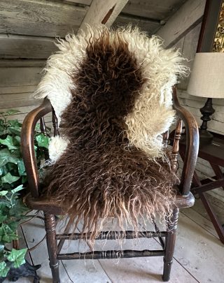 Brown and White